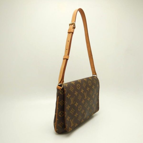 2 Louis Vuitton Monogram Musette Tango Short Shoulder Bag Brown