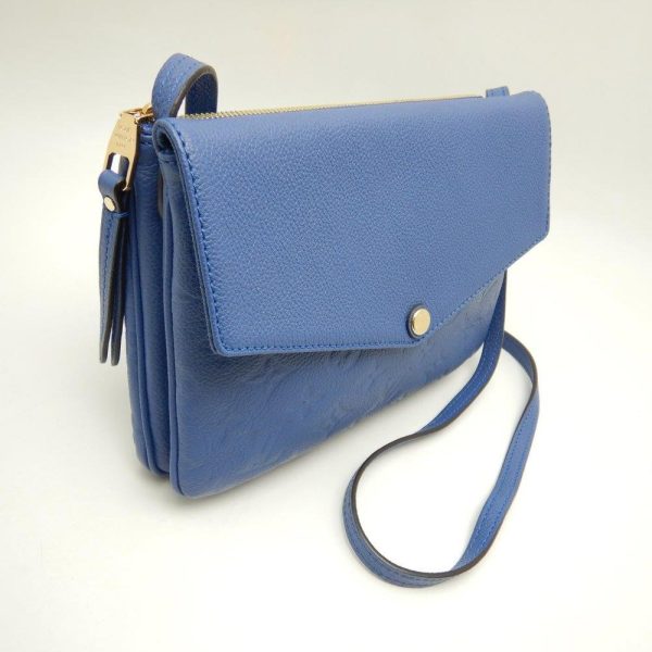 2 Louis Vuitton Emplant Twice Iris Shoulder Bag Blue