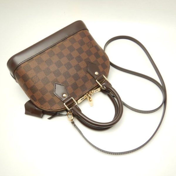 2 Louis Vuitton Damier Alma BB Ebene 2WAY Bag Brown