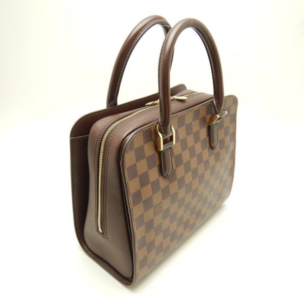 2 Louis Vuitton Damier Triana Ebene Handbag Brown