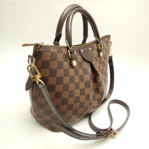 2 Louis Vuitton Damier Sienna PM Ebene 2WAY Bag Brown