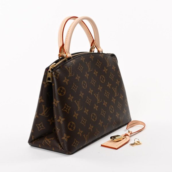 2 Louis Vuitton Petit Palais PM Handbag Monogram Brown