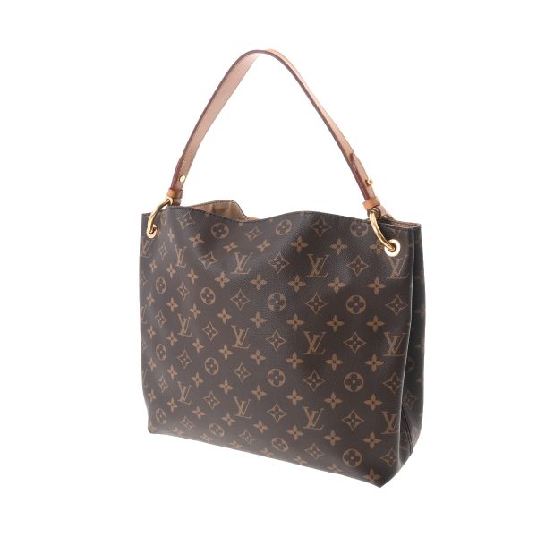 2 Louis Vuitton Monogram Graceful PM Beige Monogram Canvas