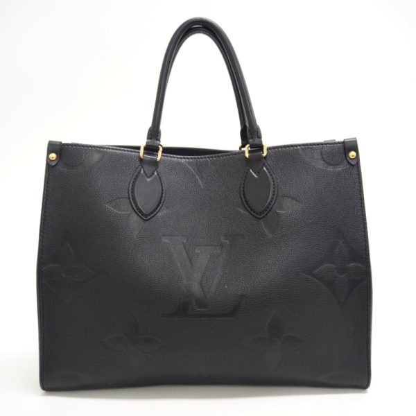 2 Louis Vuitton On The Go MM Monogram Amplant Handbag Black