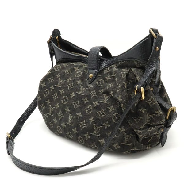 2 Louis Vuitton Monogram Denim Xs Diagonal Leather Noir Black