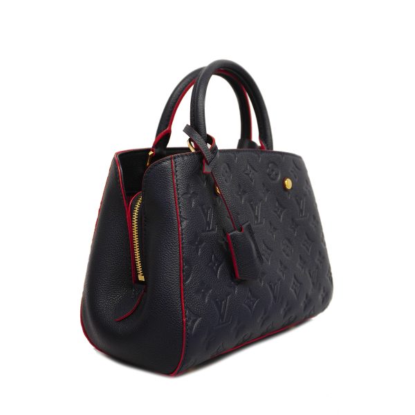 2 Louis Vuitton Monogram Emplant Montaigne BB Marine Rouge