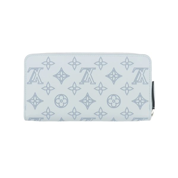 2 Louis Vuitton Mahina Long Wallet Zippy Wallet Denim Light Blue