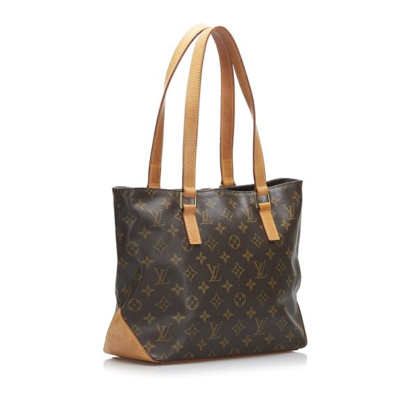 2 Louis Vuitton Monogram Hippo Piano Tote Bag Brown Leather