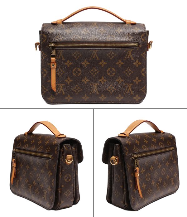 2 Louis Vuitton Pochette Metis Monogram Shoulder Bag