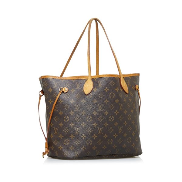 2 Louis Vuitton Monogram Neverfull MM Tote Bag