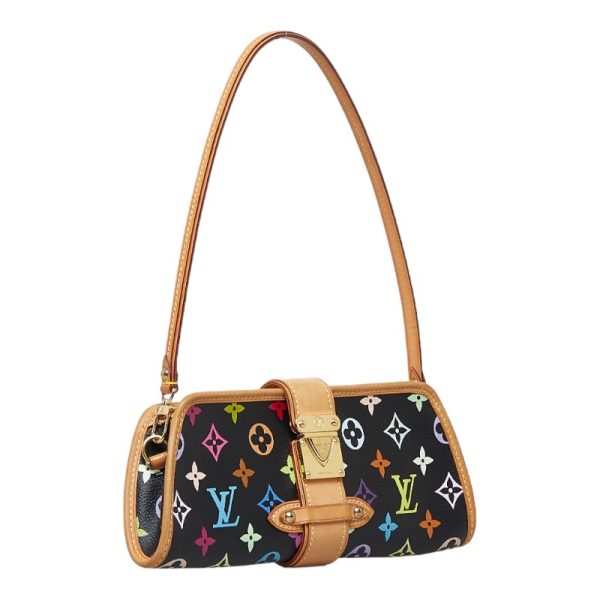 2 Louis Vuitton Monogram Multicolor Shirley Handbag Black Multicolor PVC Leather