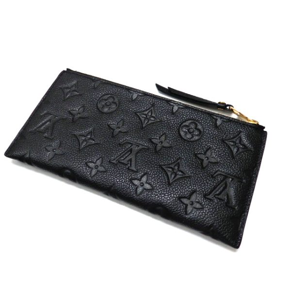 2 Louis Vuitton Monogram Emplant Pochette Melanie BB Long Wallet Pouch