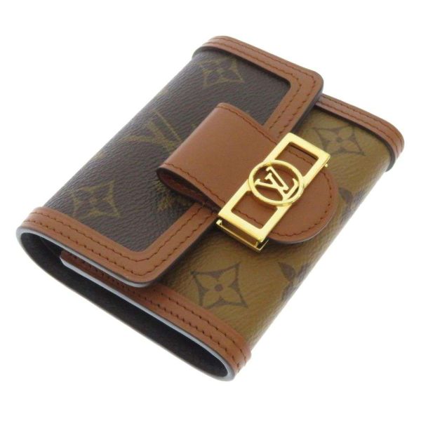 2 Louis Vuitton Trifold Wallet Monogram Reverse Portefeuille Dauphine Compact