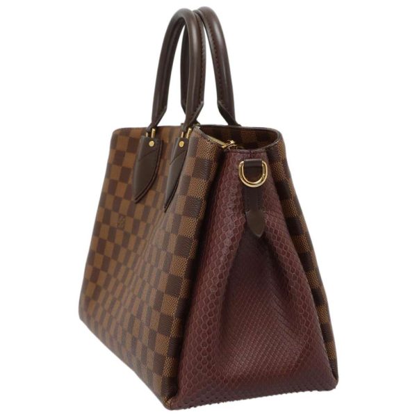 2 Louis Vuitton Handbag Damier Ebene Normandy Python