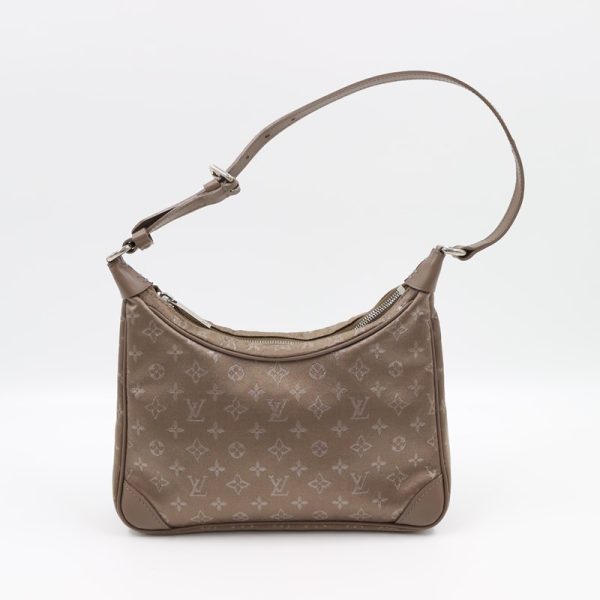 2 Louis Vuitton Little Boulogne Monogram Satin Noir Handbag