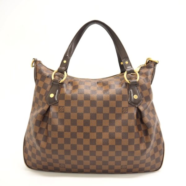 2 Louis Vuitton Evora MM Damier Handbag Brown