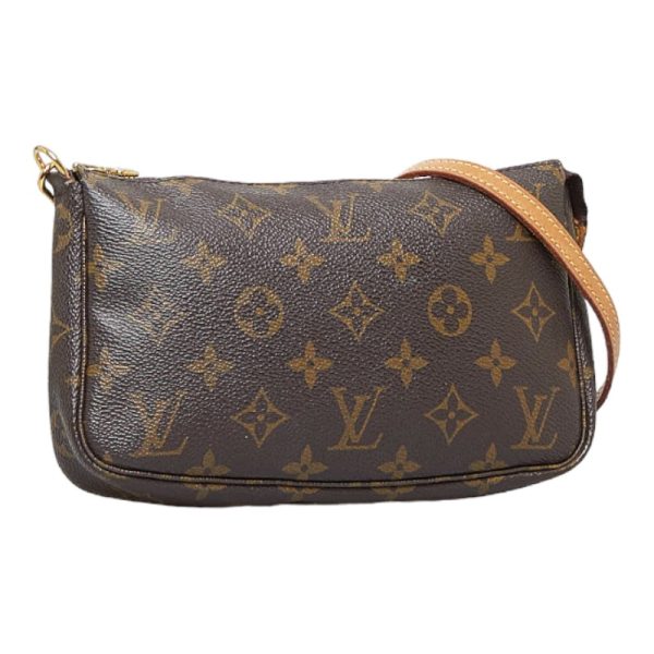 2 Louis Vuitton Monogram Pochette Accessoire Diagonal Shoulder Bag Pouch