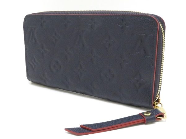 2 Louis Vuitton Zippy Wallet Monogram Implant Marine Rouge