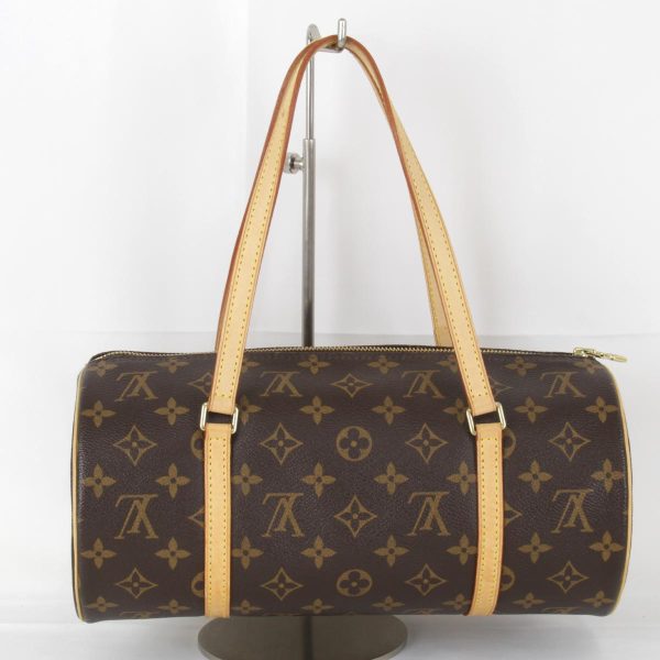 2 Louis Vuitton Papillon With Pouch Handbag Monogram Canvas