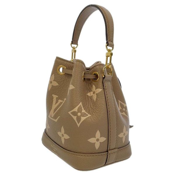 2 Louis Vuitton Shoulder Bag Bicolor Monogram Implant Nano Noe Handbag