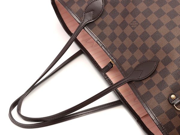 2 Louis Vuitton Neverfull MM Tote Bag Damier Rose Ballerine