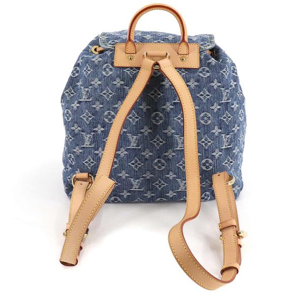 2 Louis Vuitton Monogram Denim Sac GM Backpack Rucksack Blue