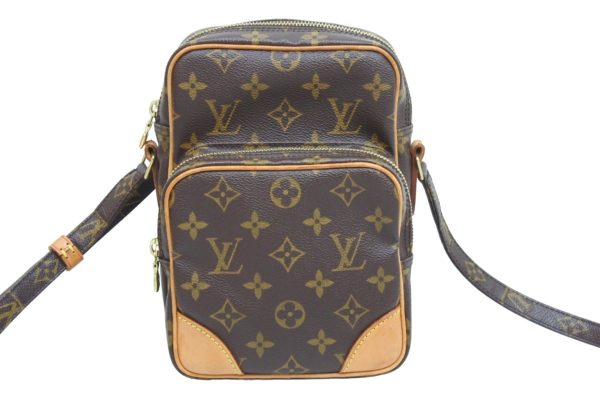 2 Louis Vuitton Shoulder Bag Amazon Pochette PVC Leather Brown