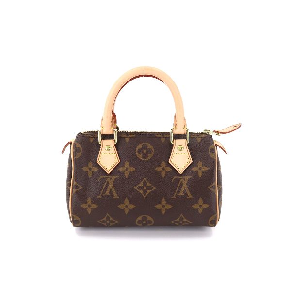 2 Louis Vuitton Monogram Mini Speedy Hand Bag Brown