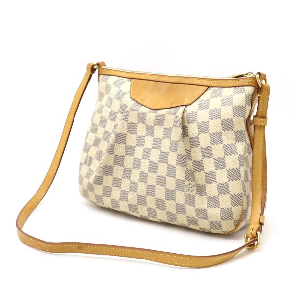 2 Louis Vuitton Damier Azur Siracusa PM Shoulder Bag Crossbody