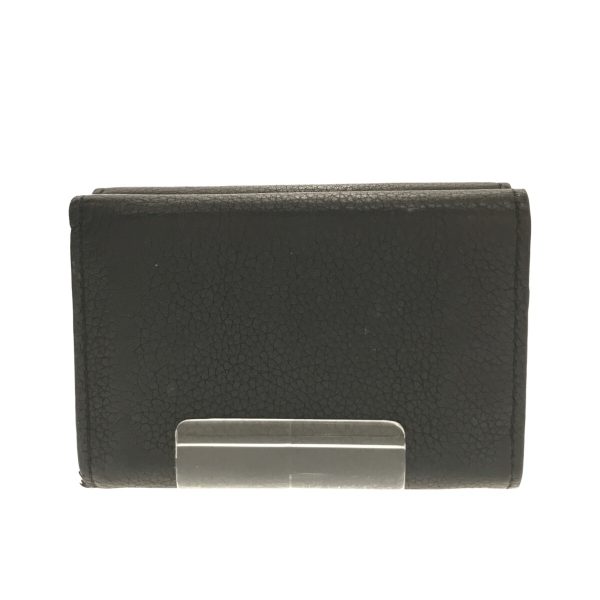 2 Louis Vuitton Portefeuille Lock Mini 3 fold Wallet Noir Calf Leather