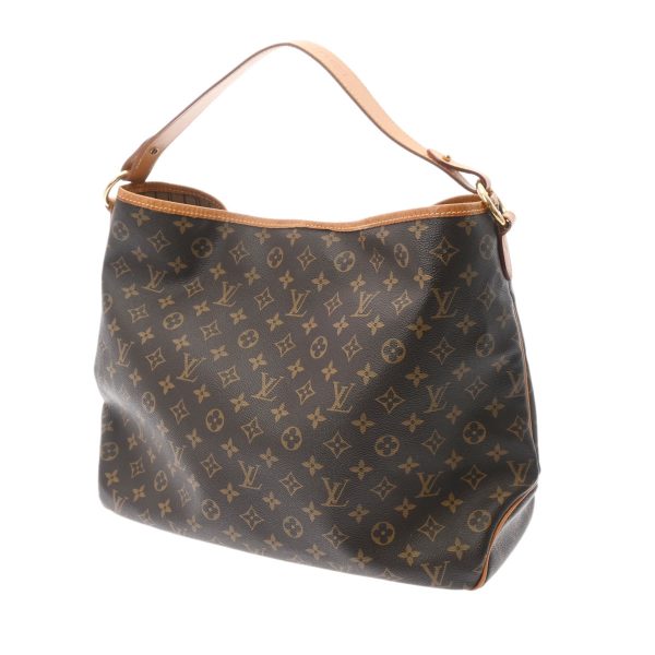 2 Louis Vuitton Monogram Delightful MM Brown