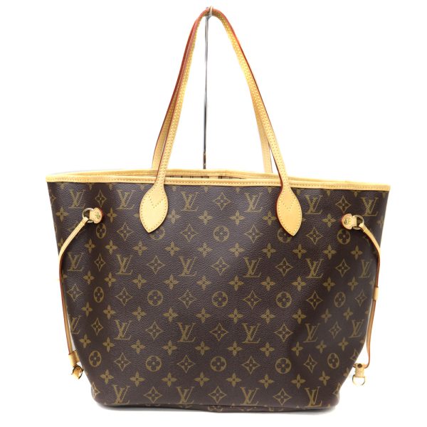 2 Louis Vuitton Neverfull MM Monogram Canvas Brown