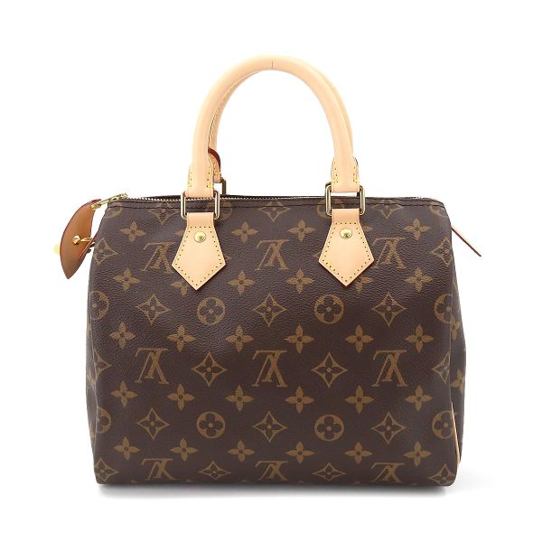 2 Louis Vuitton Monogram Speedy 25 Hand Bag Brown