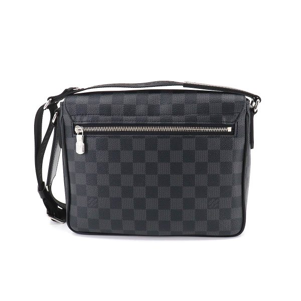 2 Louis Vuitton Damier Graphite District PM NV3 Shoulder Bag Black