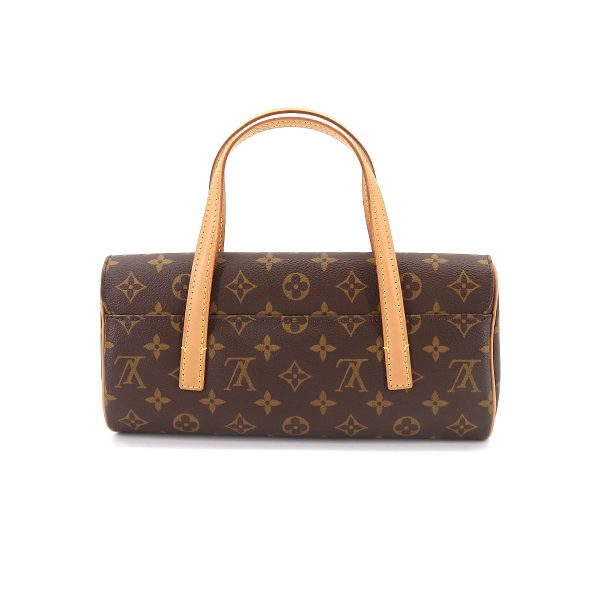 2 Louis Vuitton Monogram Sonatine Hand Bag Brown Gold Metal Fittings