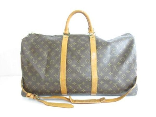 2307281951zmlzo Louis Vuitton Monogram Keepall 55 Shoulder Bag