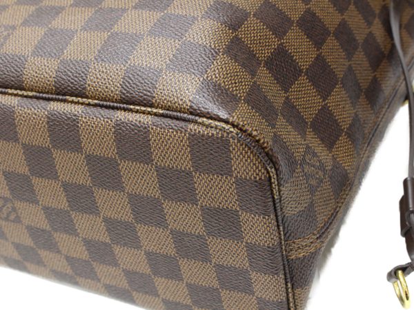 2nd Account Louis Vuitton Neverfull PM Tote Bag Pouch Damier Ebene Brown