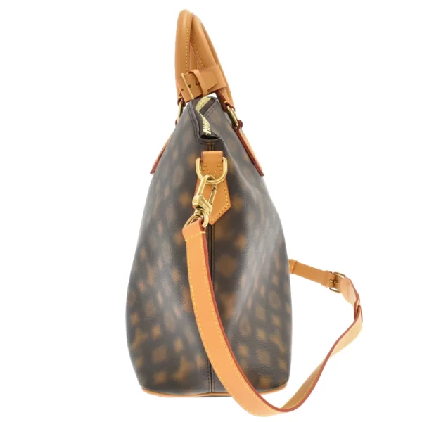 3 Louis Vuitton Neo Lockit MM 2way Bag Monogram Brown