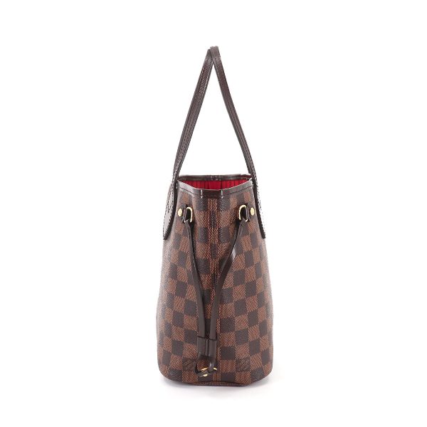 3 Louis Vuitton Damier Neverfull PM Tote Bag Brown Gold Hardware