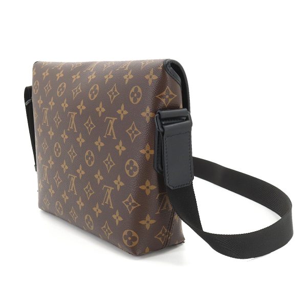 3 Louis Vuitton Monogram Macassar Magnetic Messenger Shoulder Bag Brown Noir