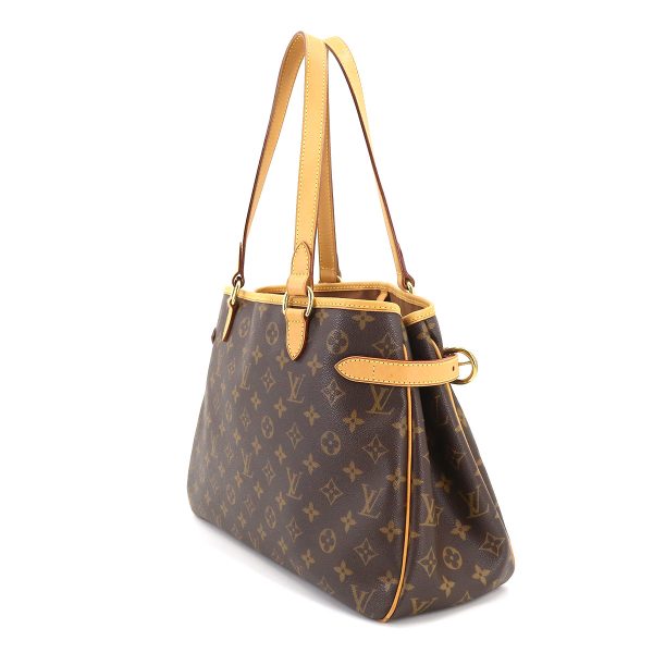 3 Louis Vuitton Monogram Batignolle Orizontal Tote Bag Brown Gold Metal Fittings