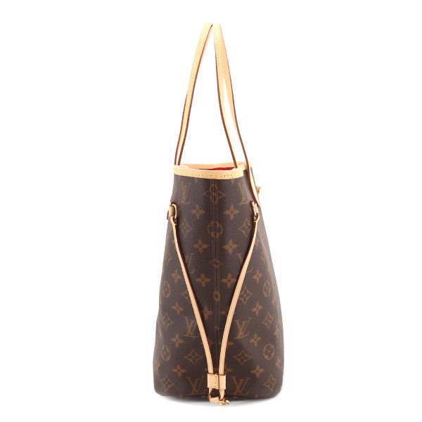 3 Louis Vuitton Monogram Neverfull MM Tote Bag Brown