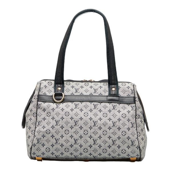 3 Louis Vuitton Monogram Mini Josephine PM Handbag Blue