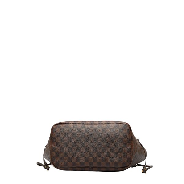 3 Louis Vuitton Damier Neverfull MM Shoulder Bag Tote Bag Brown