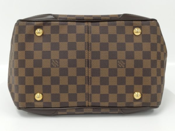 3 Louis Vuitton Verona MM Handbag Damier Ebene Brown