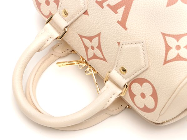 3 Louis Vuitton Speedy Bandouliere 20 Bicolor Monogram Implant