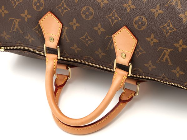 3 Louis Vuitton Speedy 35 Handbag Monogram Brown