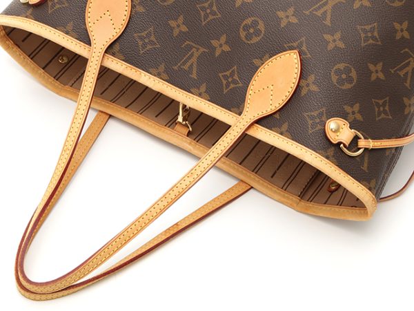 3 Louis Vuitton Neverfull PM Handbag Tote Bag Monogram Brown