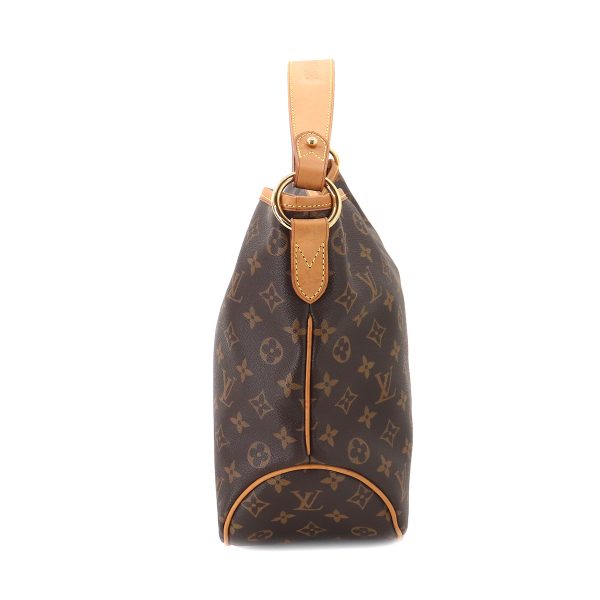 3 Louis Vuitton Monogram Delightful PM Shoulder Bag Brown Gold Hardware