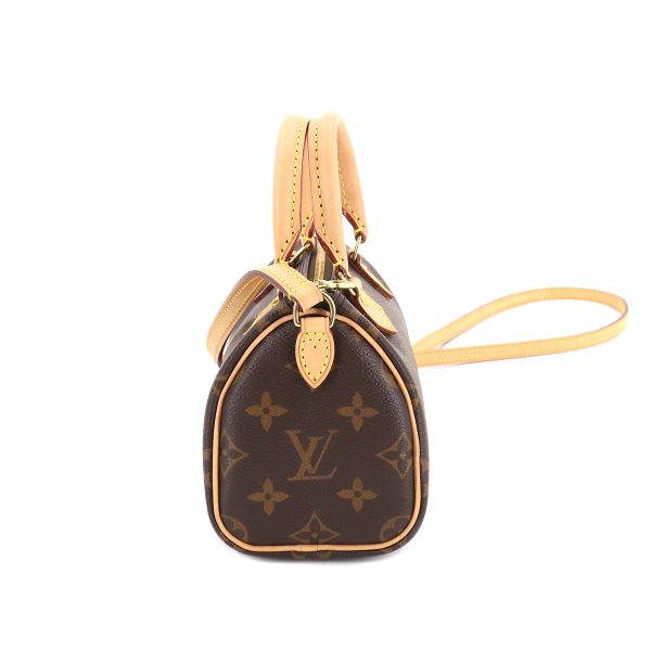 3 Louis Vuitton Monogram Nano Speedy 2 Way Hand Shoulder Bag